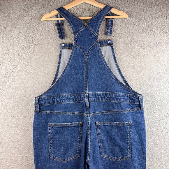 New UNIVERSAL THREAD Skinny Overalls Sz 14 Blue Stretch Denim - Picture 3 of 11